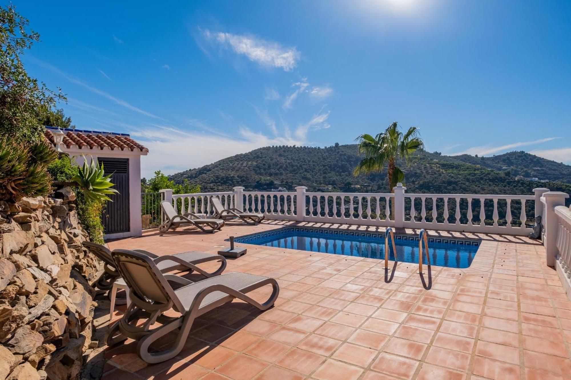Casa La Siesta Villa With Magical View Own Pool Malaga Exterior photo